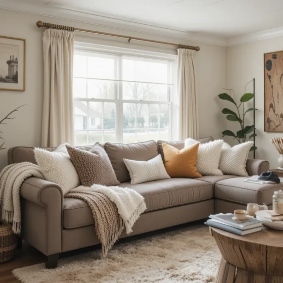 Cozy Throws and Pillows for Warmth