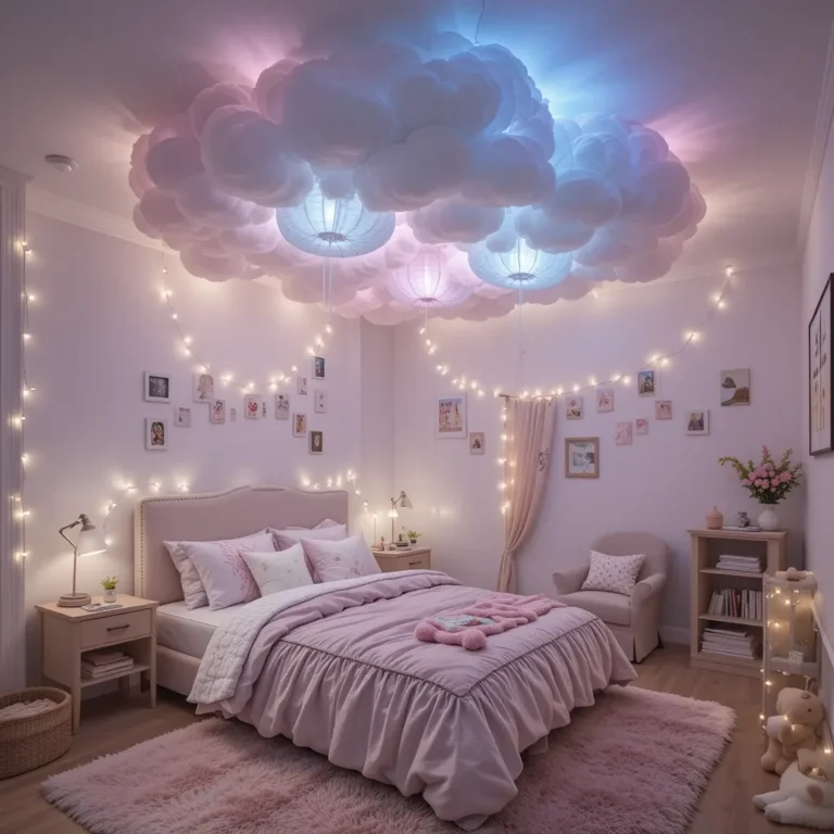 DIY Cloud Ceiling Light