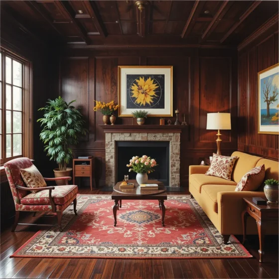 Dark Paneling with Bright Accents