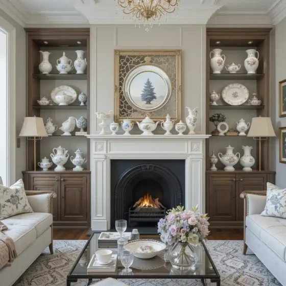 Displayed Fine China or Porcelain