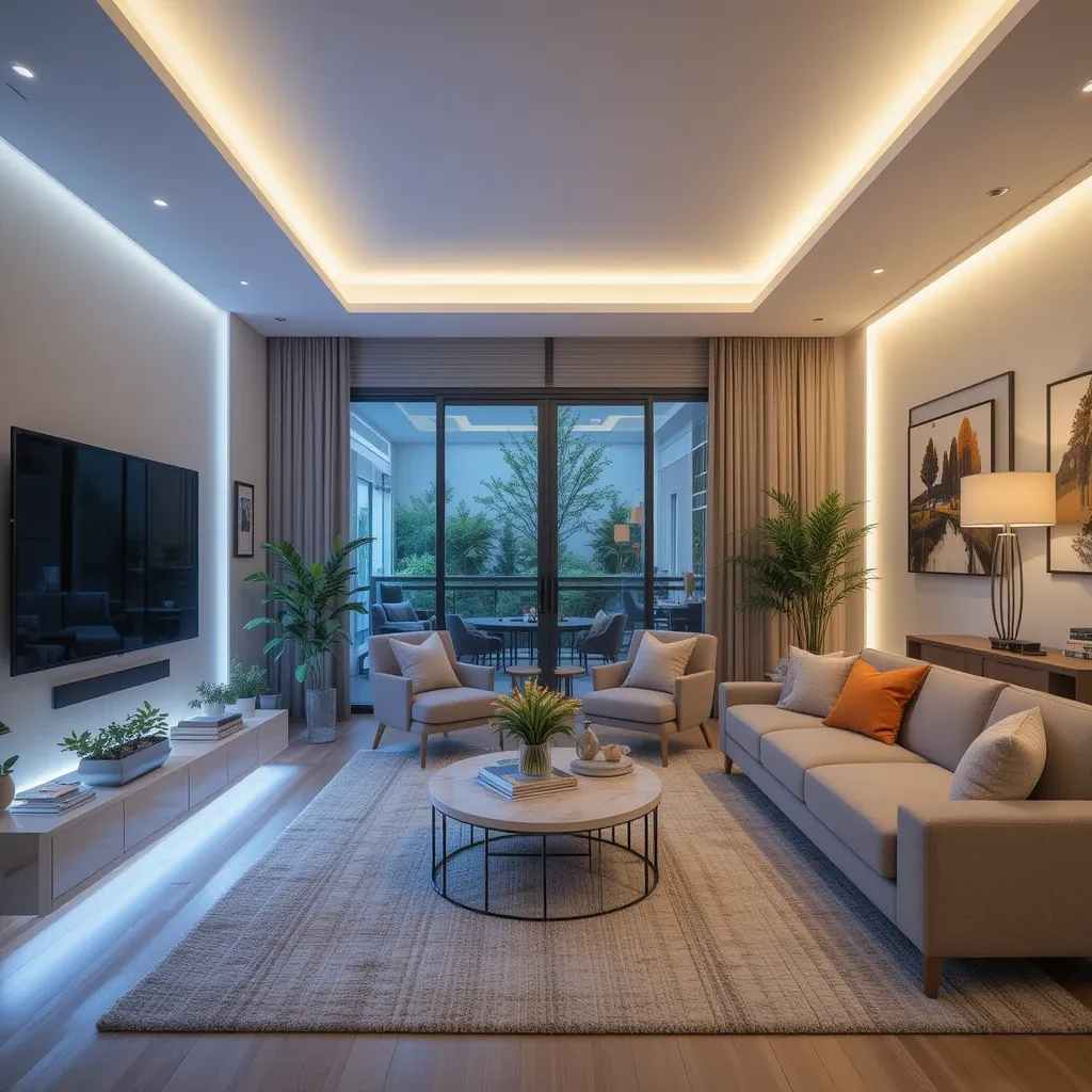 Dual-Tone Cove Lighting for Contrast