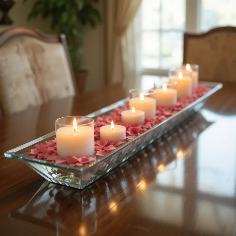 Floating Candles in a Shallow Dish