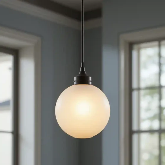 Frosted Globe Pendant for Subtle Sophistication