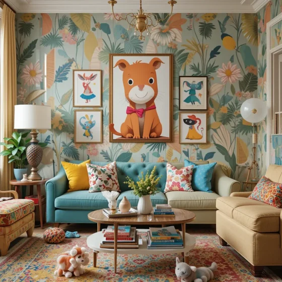 Funky Animal or Cartoon Prints for Playful Decor