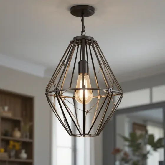 Geometric Metal Pendant for Contemporary Flair