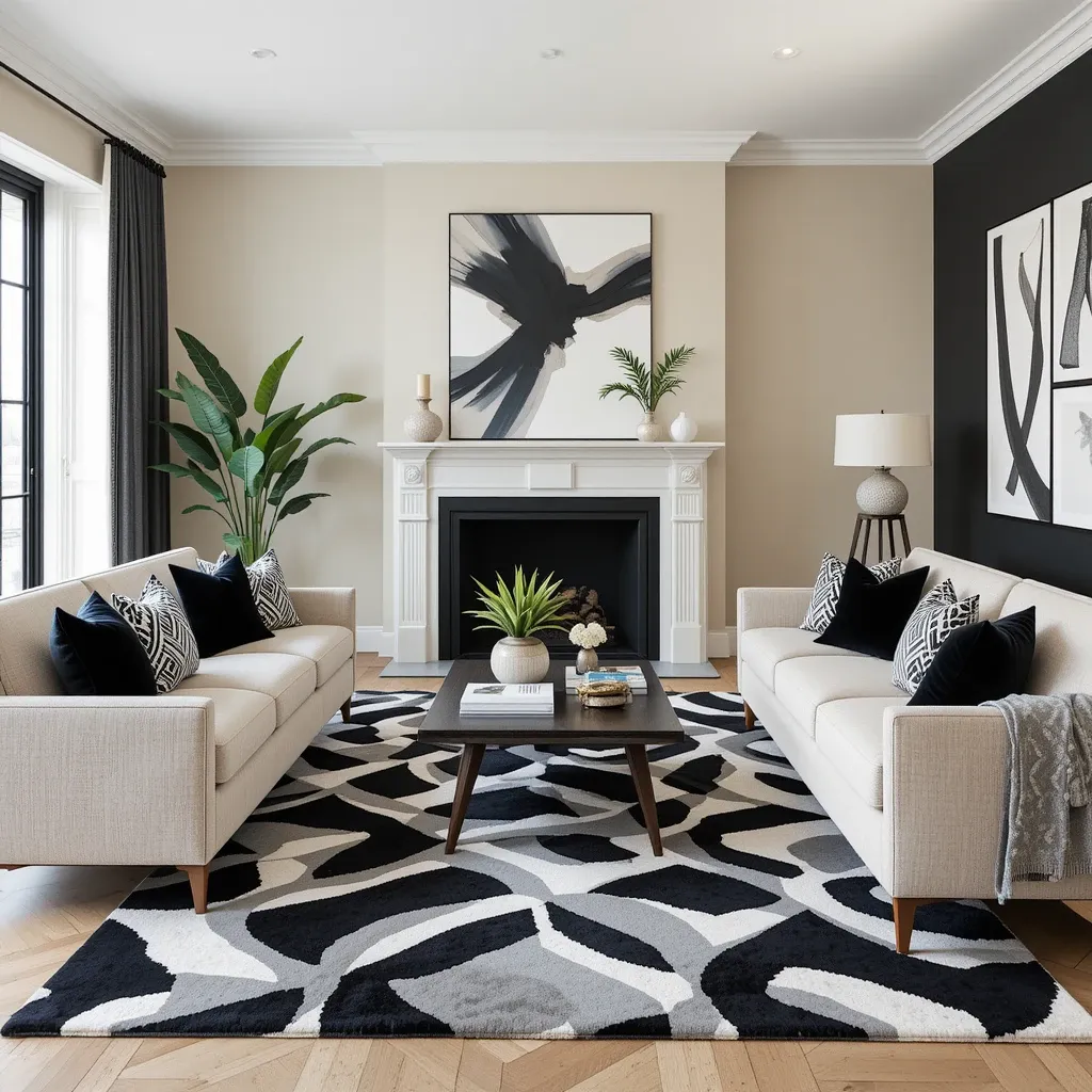 Geometric Patterns in Black and White