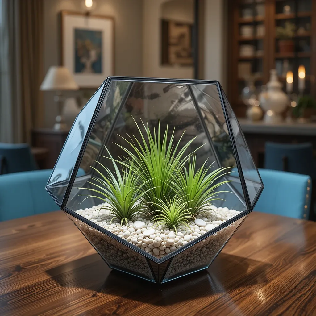 Geometric Terrarium with Air Plants