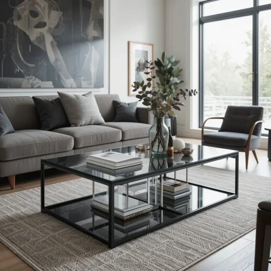 Glass and Metal Coffee Tables for a Sleek Touch