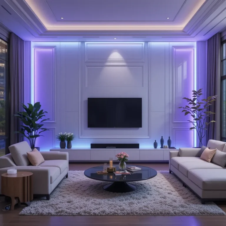 LED-Backlit Wall for a Futuristic Vibe