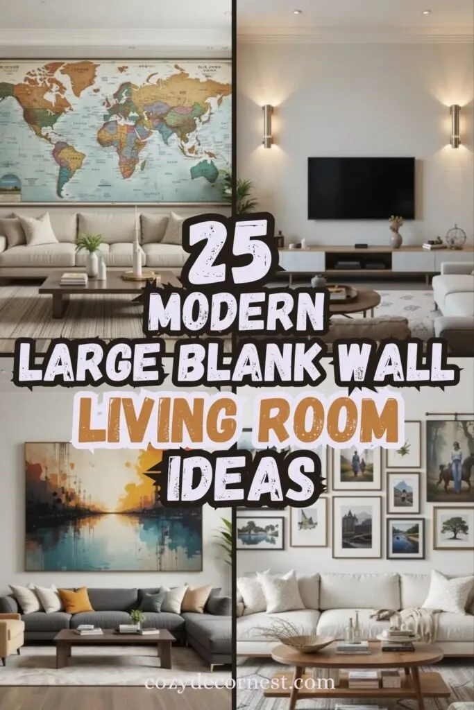 Large Blank Wall Living Room