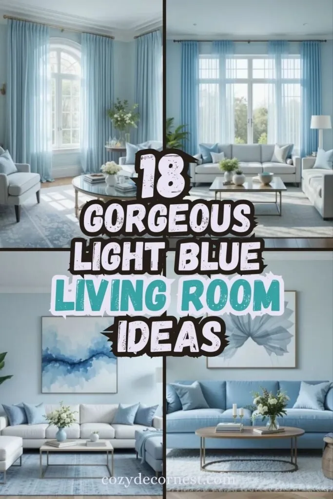 Light Blue Living Room