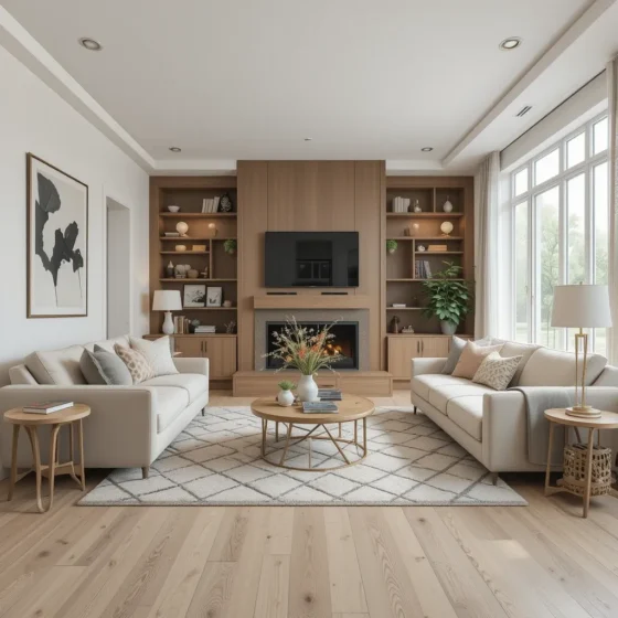 Light-Colored Flooring to Enhance Brightness
