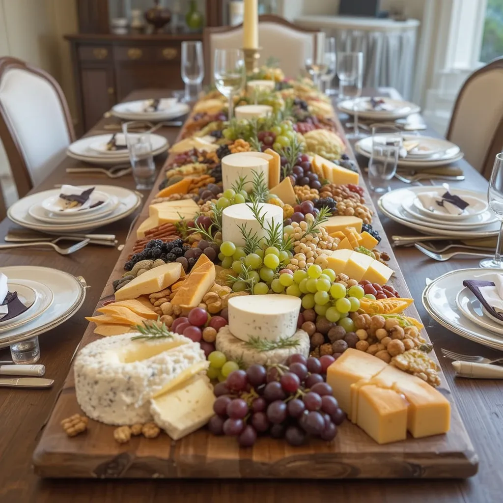 Long Charcuterie Board Display