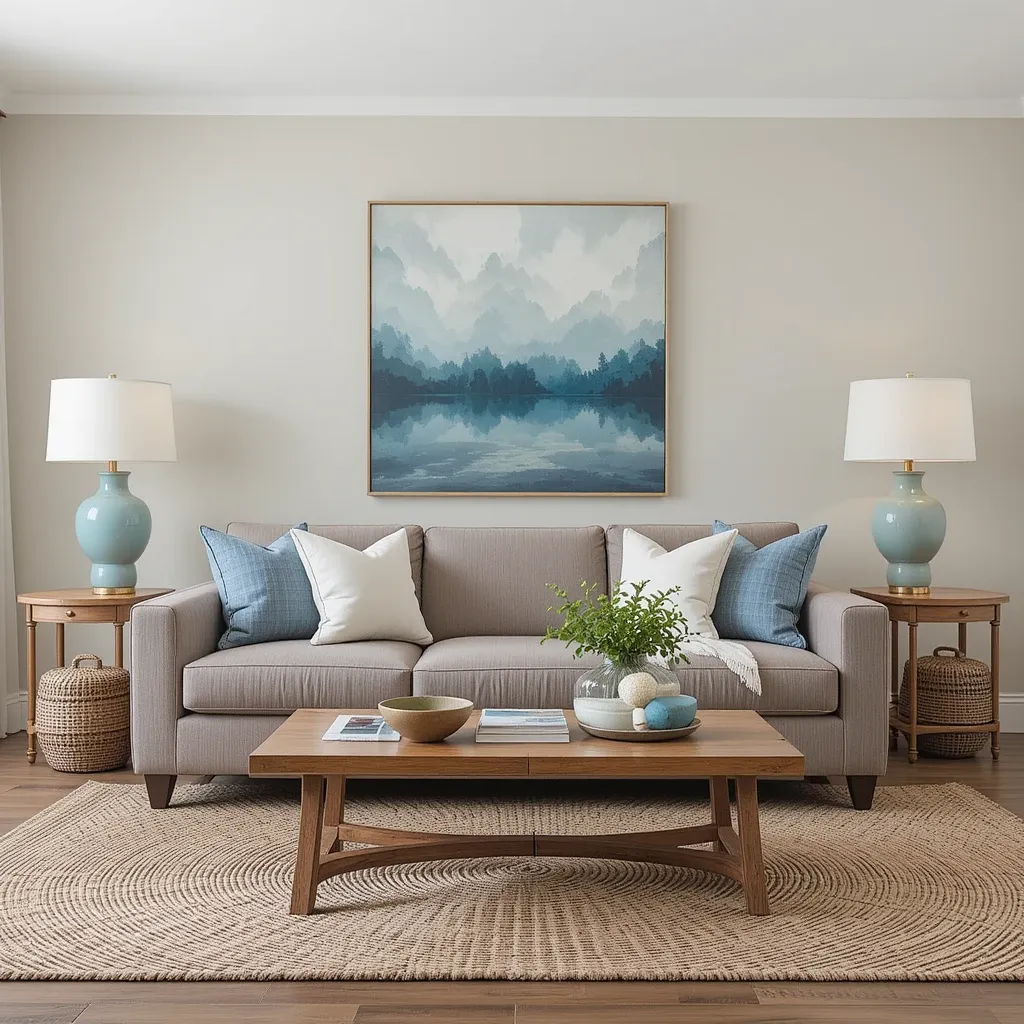 Mahogany and Cornflower Blue for a Classic Touch