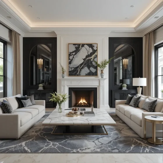 Marble Accents for a High-End Look