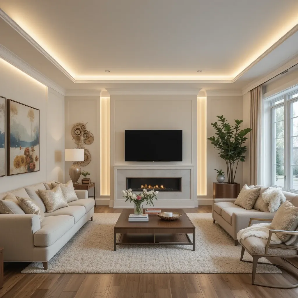 Metallic Cove Lighting Accents