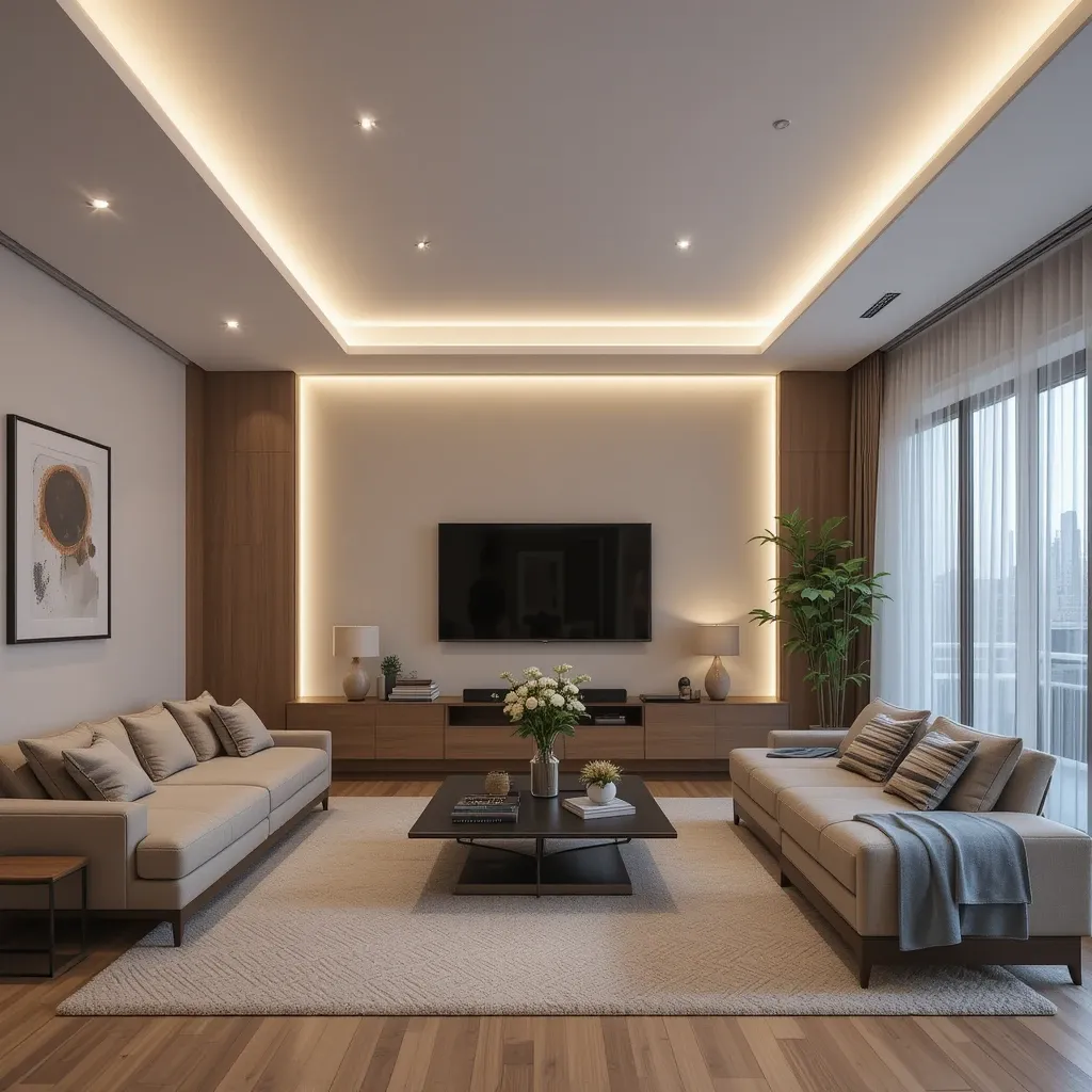 Minimalist Linear Cove Lighting