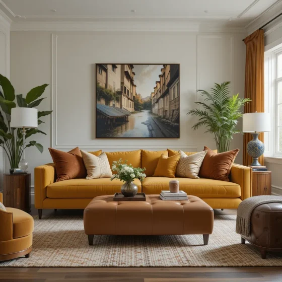 Mix in Velvet or Leather Textures