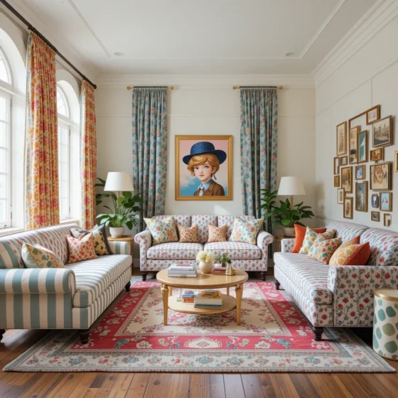 Mixed Patterns for a Playful, Lively Space