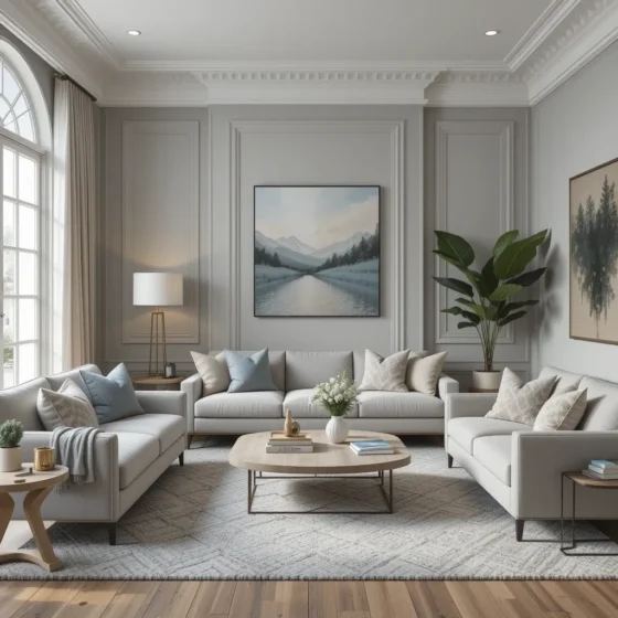 Monochromatic Decor for a Seamless Look