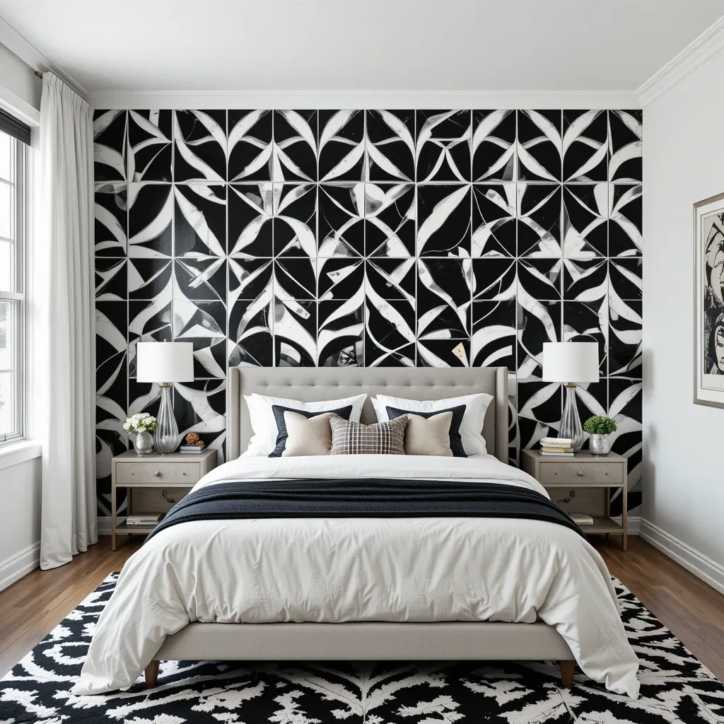 Monochrome Geometric Wallpaper