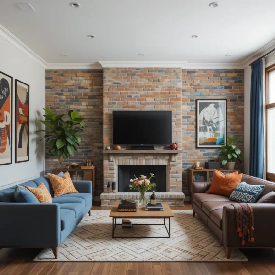 Multi-Colored Brick for an Eclectic Vibe