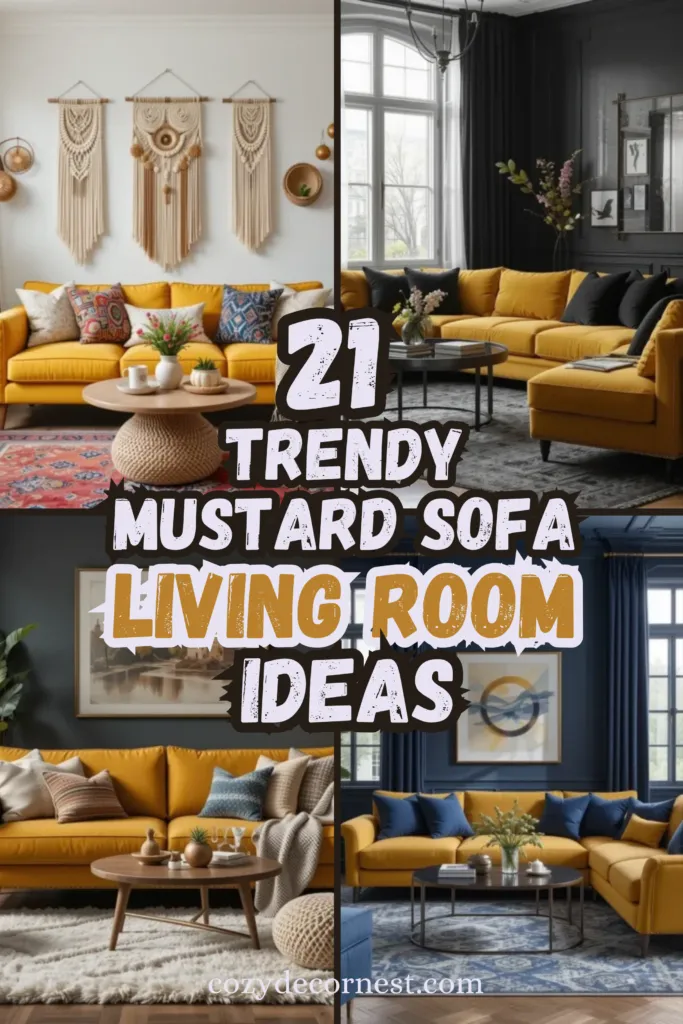 Mustard Sofa Living Room