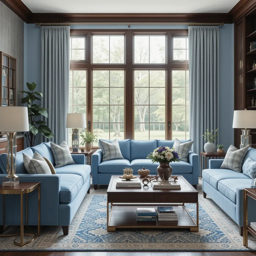 Navy and Walnut for a Modern, Sleek Appeal