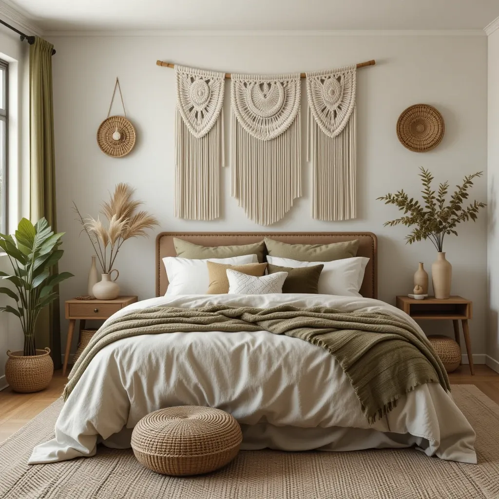 Neutral Bohemian with Olive Accents