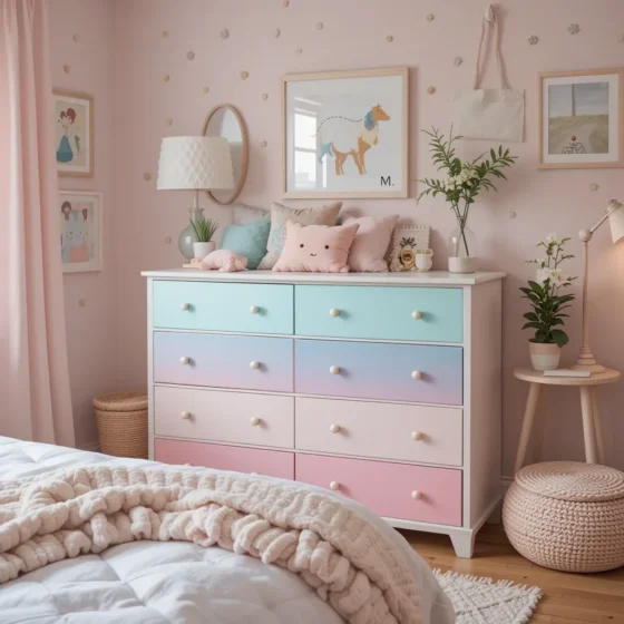 Ombre Painted Dresser