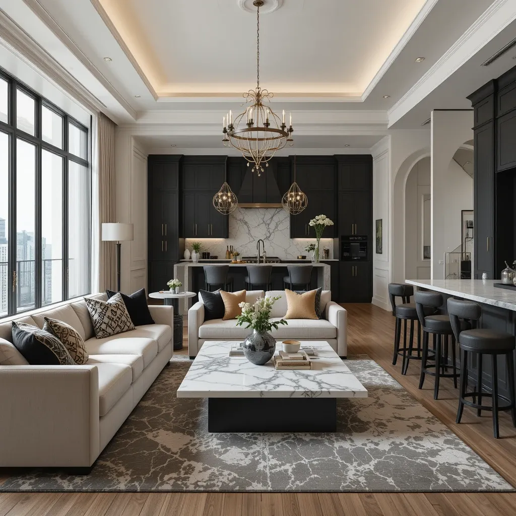 Open-Concept Elegance with Neutral Tones
