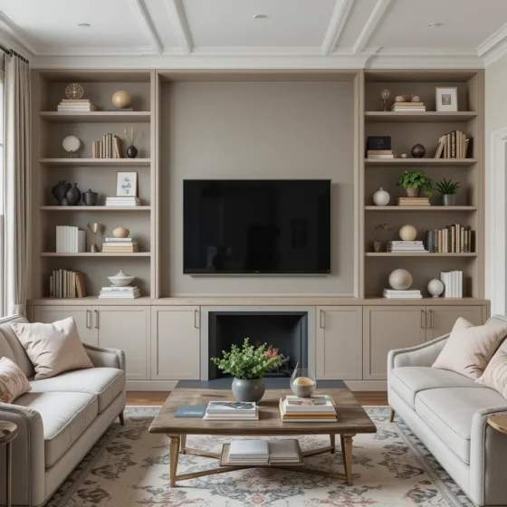 Open Shelving with Curated Displays