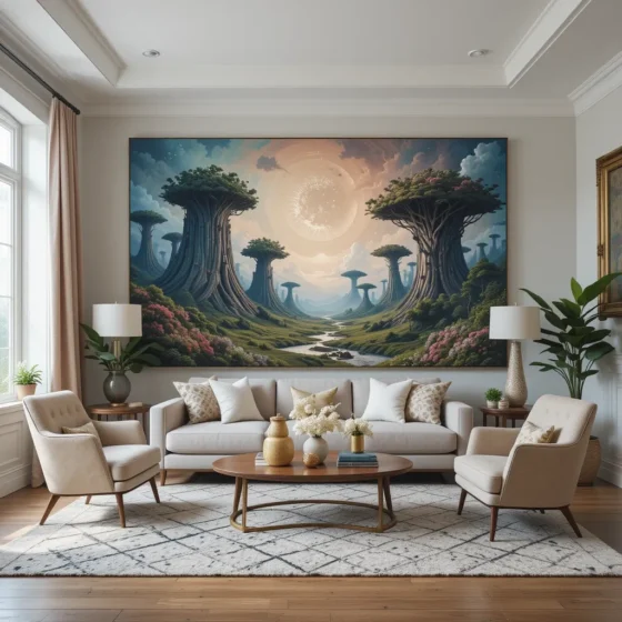 Oversized Art Pieces for a Surreal Effect