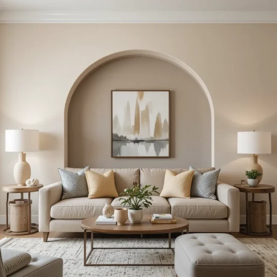 Painted Arch for a Soft, Contemporary Effect