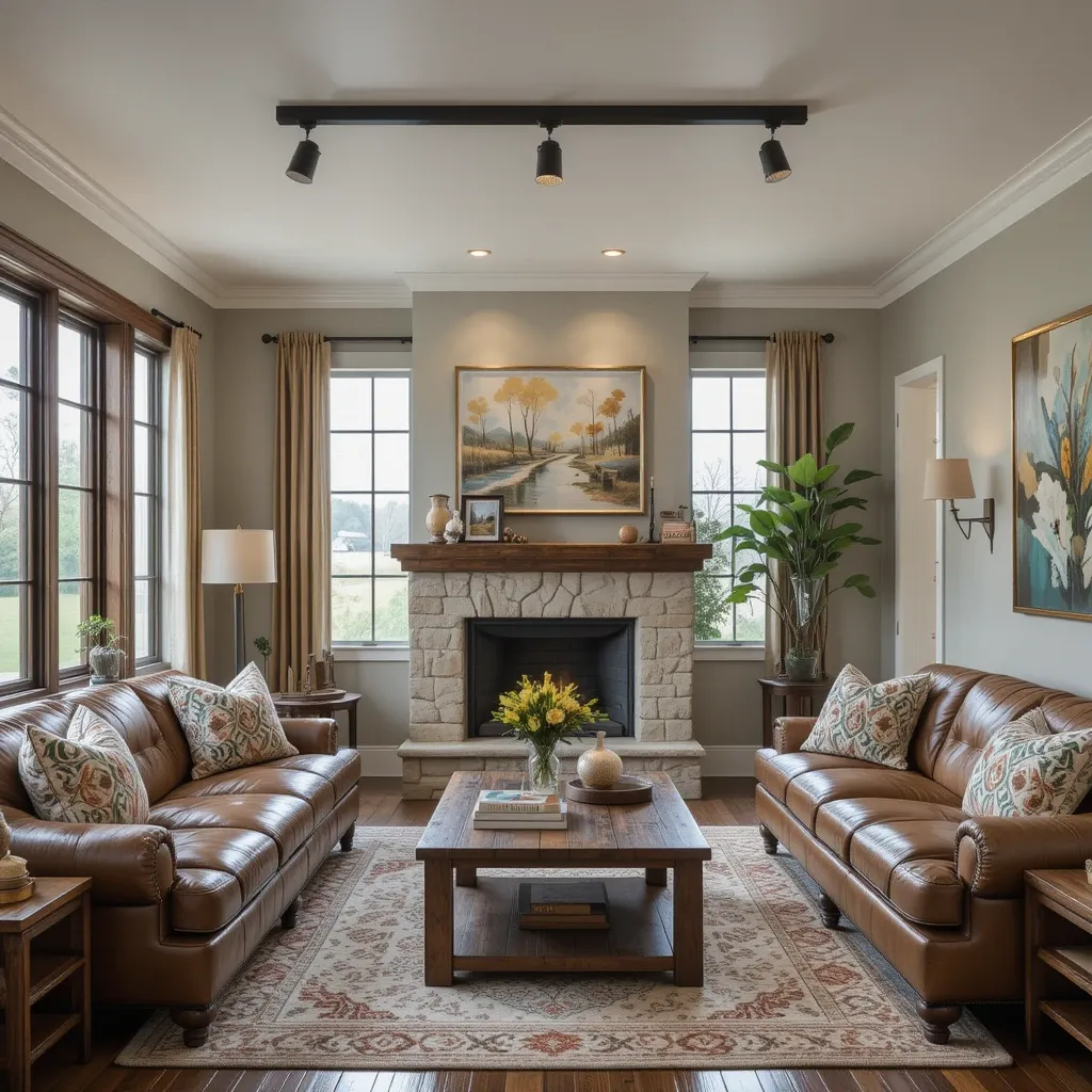 Rustic Cage Track Lights for Vintage Appeal