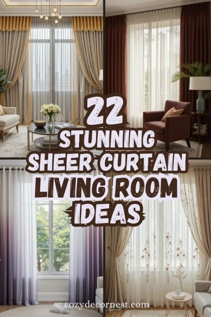 _Sheer Curtain Living Room