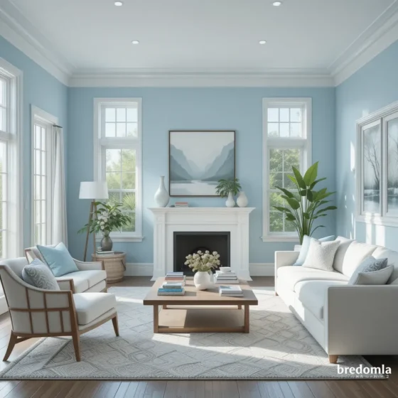 Sky Blue Walls for an Airy Feel
