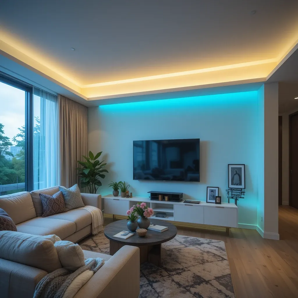 Smart Home Integrated Cove Lighting