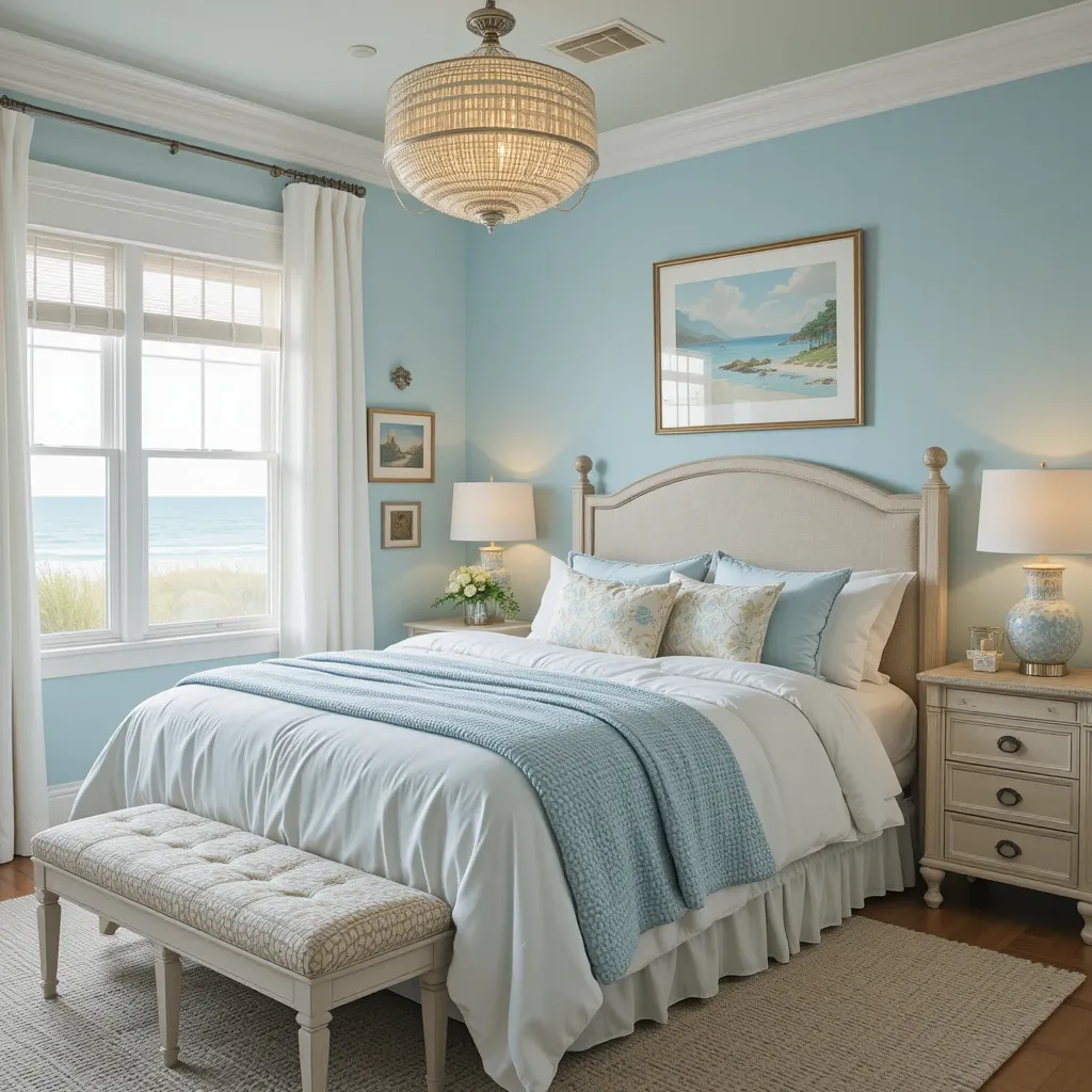 Soft Blue and Sand-Toned Palette