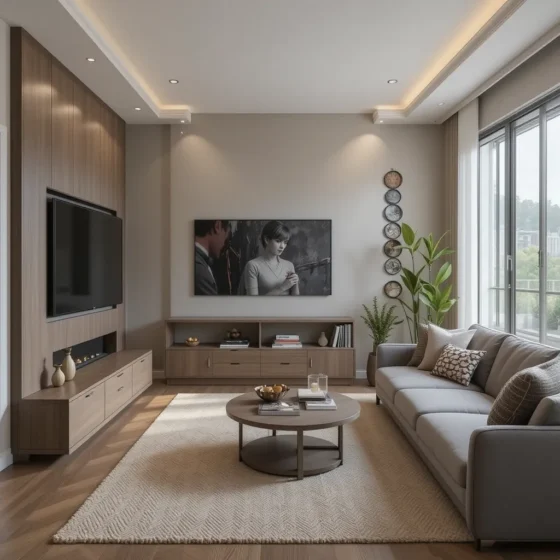 Space-Saving TV Mount for a Sleek Look