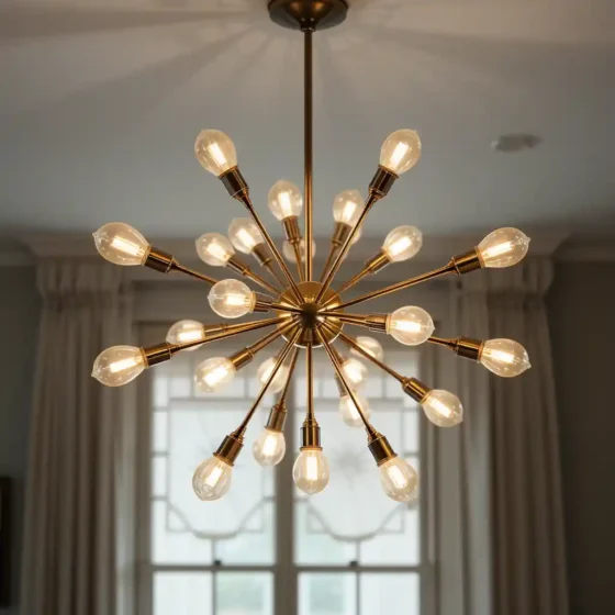 Sputnik Chandelier for a Mid-Century Look
