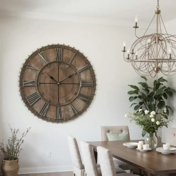 Statement Clock as a Focal Point