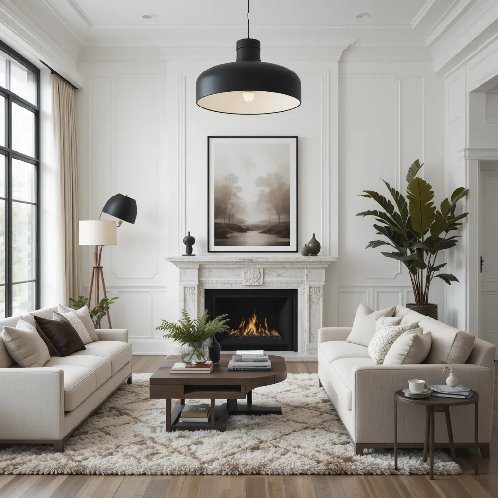 Statement Lighting in a Neutral Palette