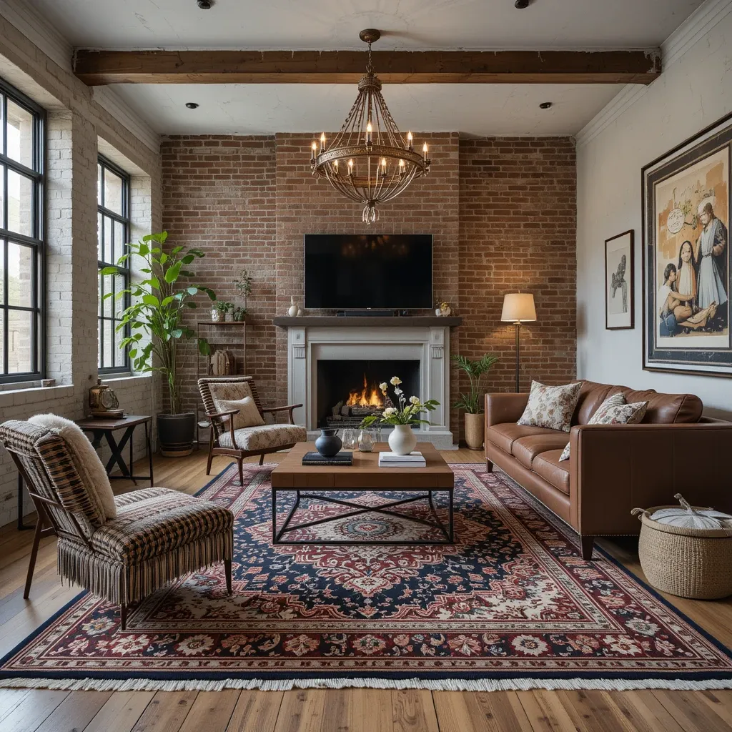 Statement Rug as a Focal Point