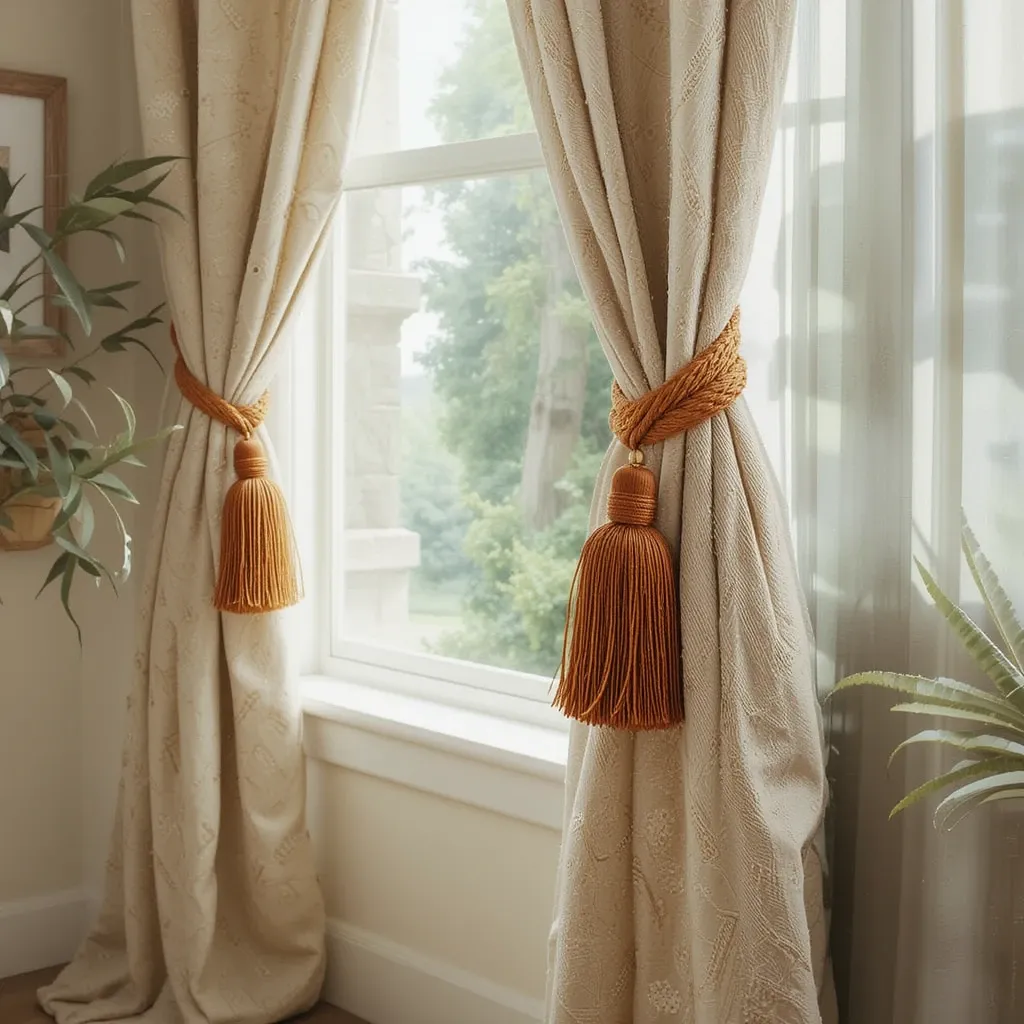 Tassel Curtain Tiebacks for a Decorative Element