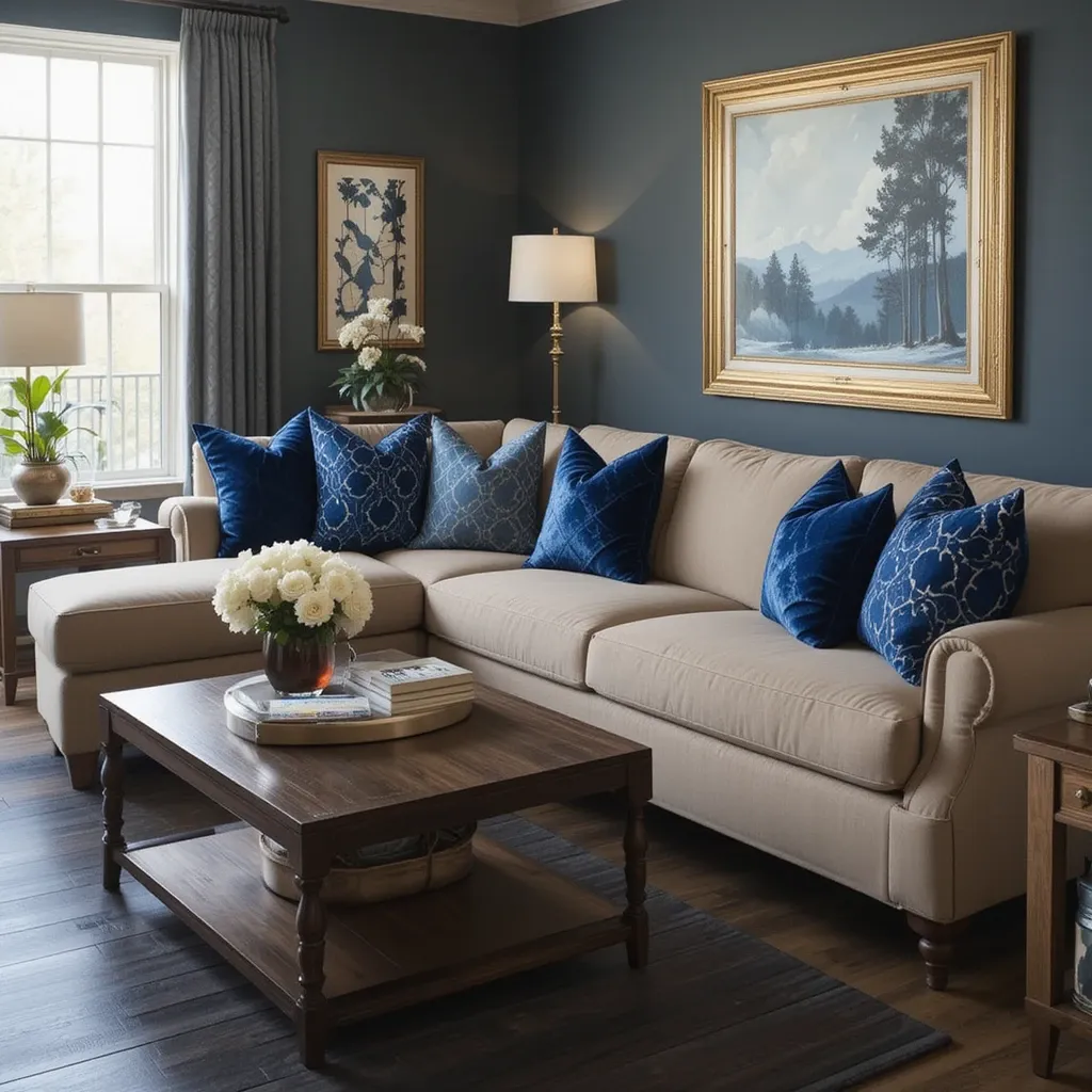 Taupe and Navy for a Timeless Contrast