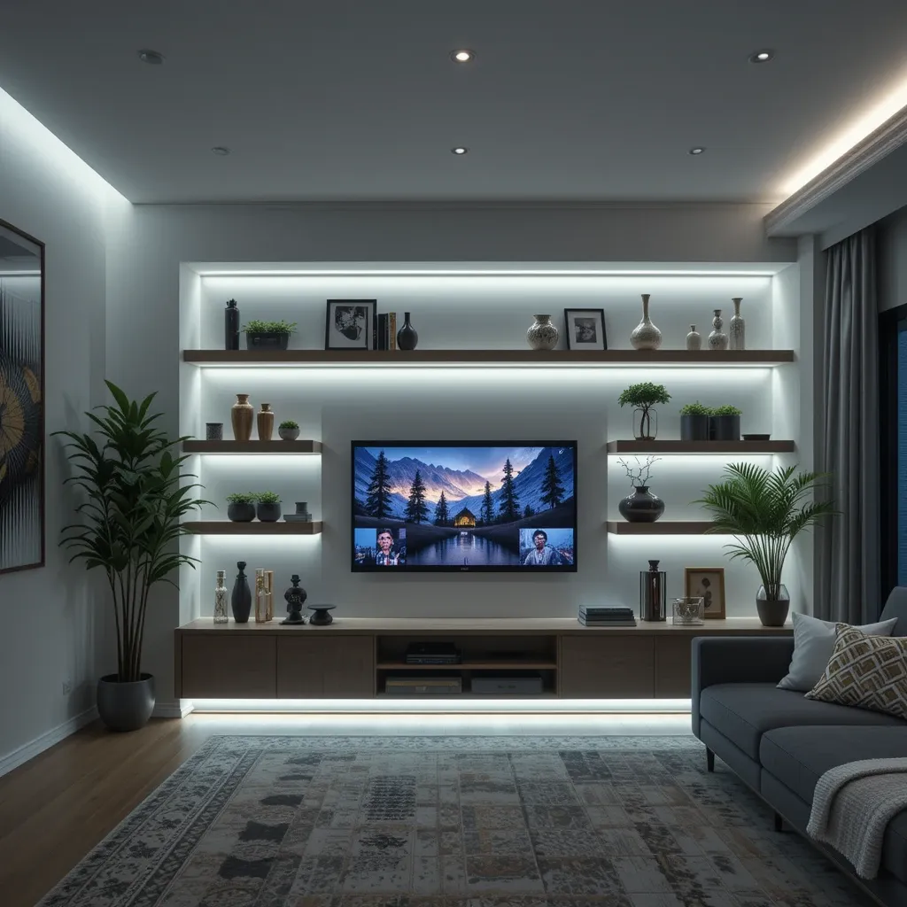 Under-Shelf Cove Lighting for Subtle Ambiance