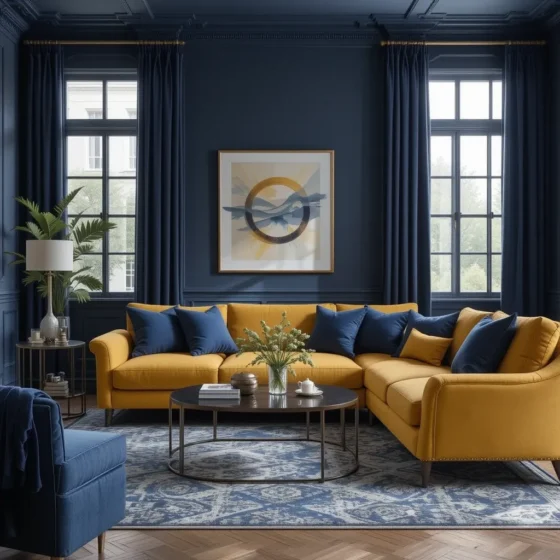 Use Navy Blue for Contrast