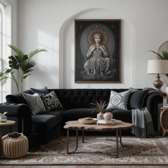 Velvet Black Sofas for Luxurious Comfort