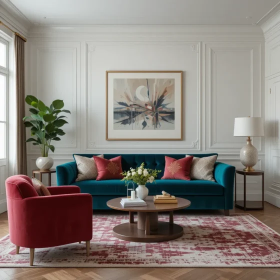 Velvet Seating for a Luxurious Finish